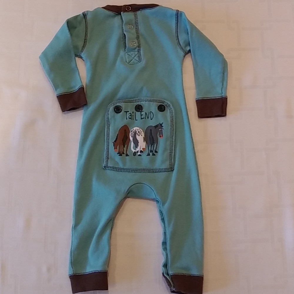 Lazy One Flap Jack Blue Sleeper Size 6 Months